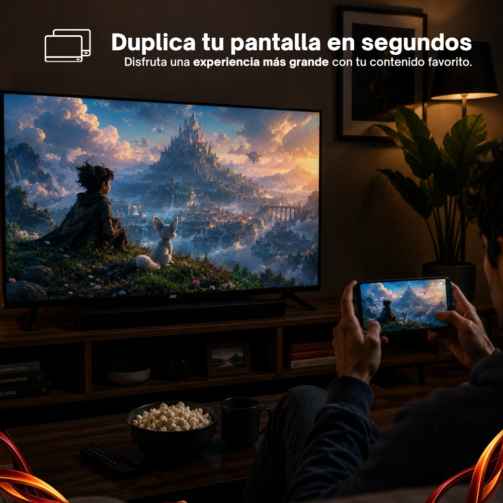 JVC Smart TV 55 pulgadas 4K UHD LED Frameless Roku TV Dolby Audio WiFi 4 HDMI 2 USB AV Netflix YouTube Prime Video Modelo SI55URF