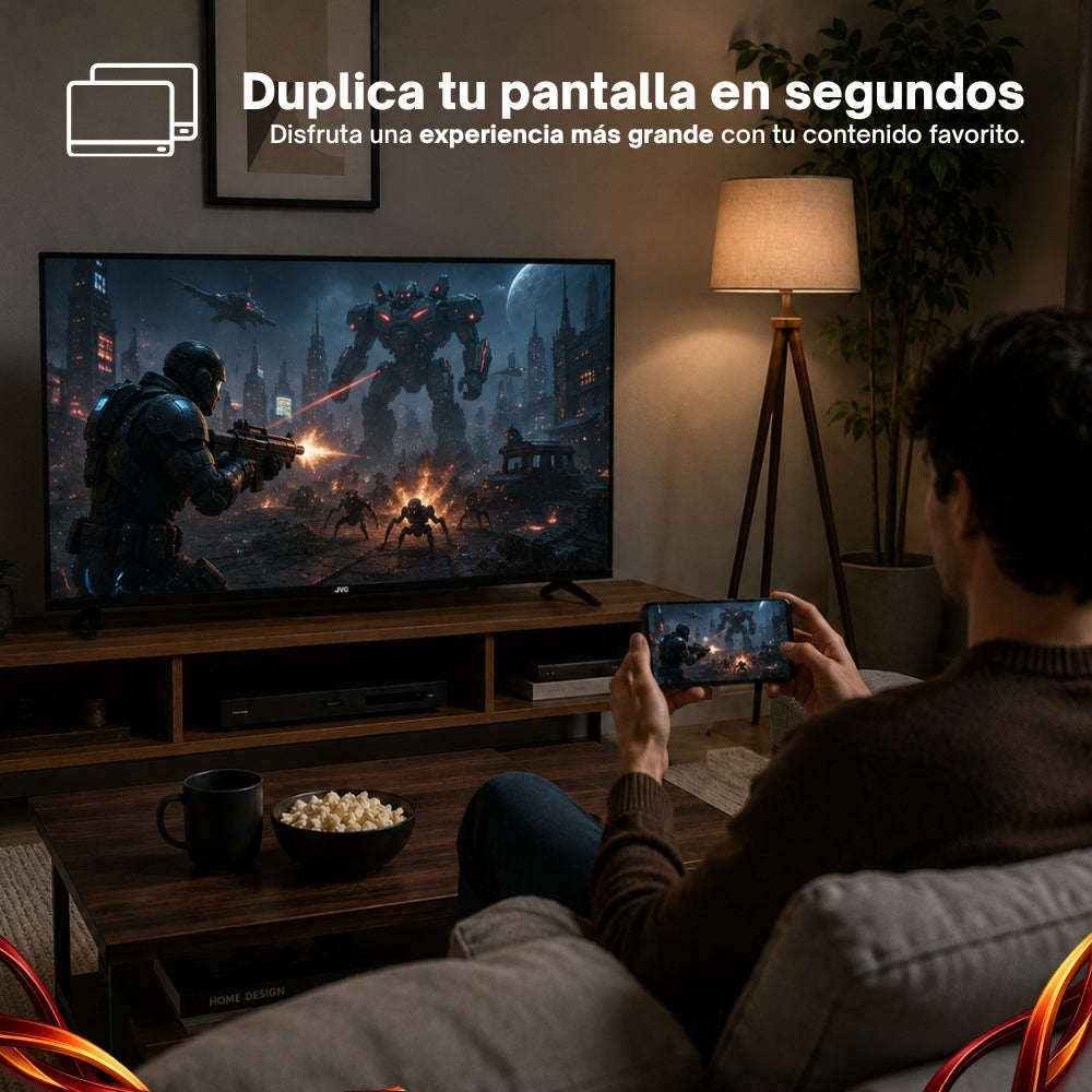 JVC Smart TV 65 pulgadas 4K UHD LED Frameless Roku TV Dolby Audio WiFi 4 HDMI 2 USB AV Netflix YouTube Prime Video Modelo SI65URF