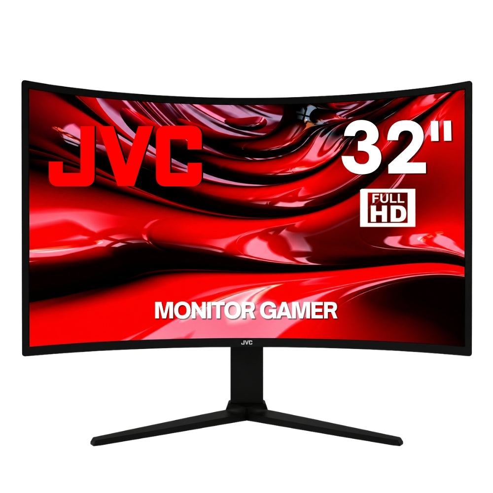 JVC Gaming Monitor 32 pulgadas Full HD LED 1920 x 1080 2 HDMI 1 DisplayPort Audio Out Earphone Out Modelo SI32G