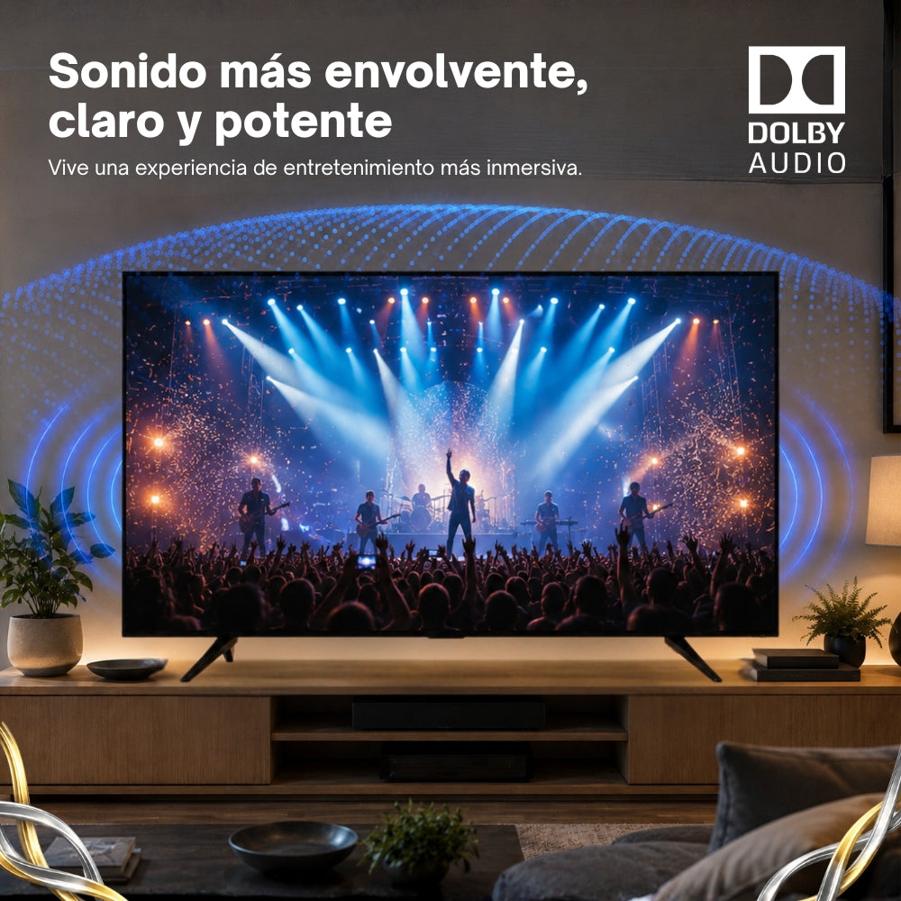JVC  Smart TV 55 pulgadas  4K UHD QLED  Roku TV  Frameless  WiFi  Dolby Audio  4 HDMI 2 USB AV  Netflix YouTube Prime Video Modelo SI55QRF