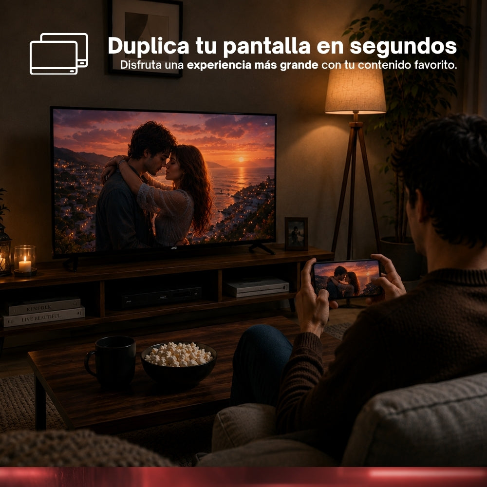 JVC  Pack 2 Smart TV 32 Pulgadas  HD LED Frameless Roku TV  Netflix YouTube Prime Video  Modelo SI32RF