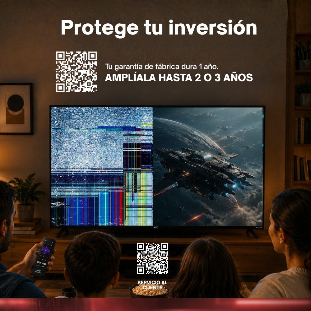 JVC  Pack 2 Smart TV 32 Pulgadas  HD LED Frameless Roku TV  Netflix YouTube Prime Video  Modelo SI32RF