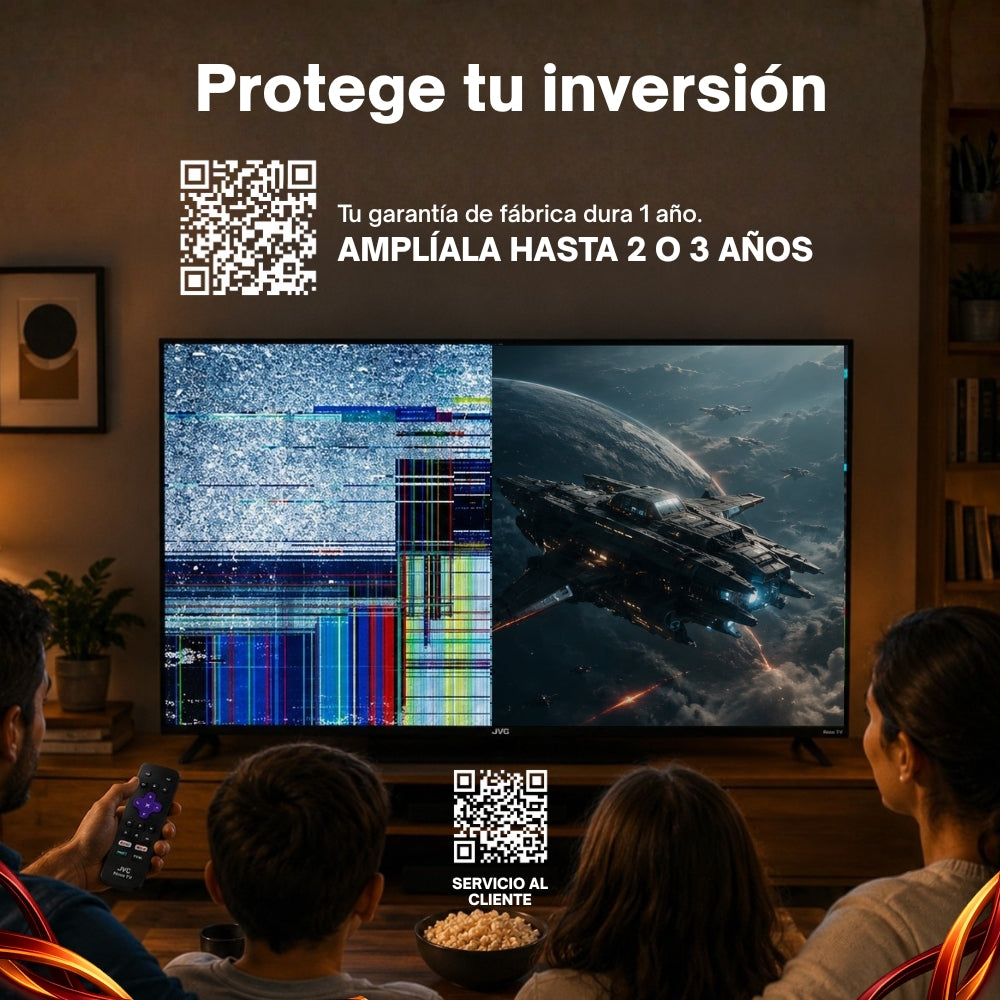 JVC Smart TV 55 pulgadas 4K UHD LED Frameless Roku TV Dolby Audio WiFi 4 HDMI 2 USB AV Netflix YouTube Prime Video Modelo SI55URF