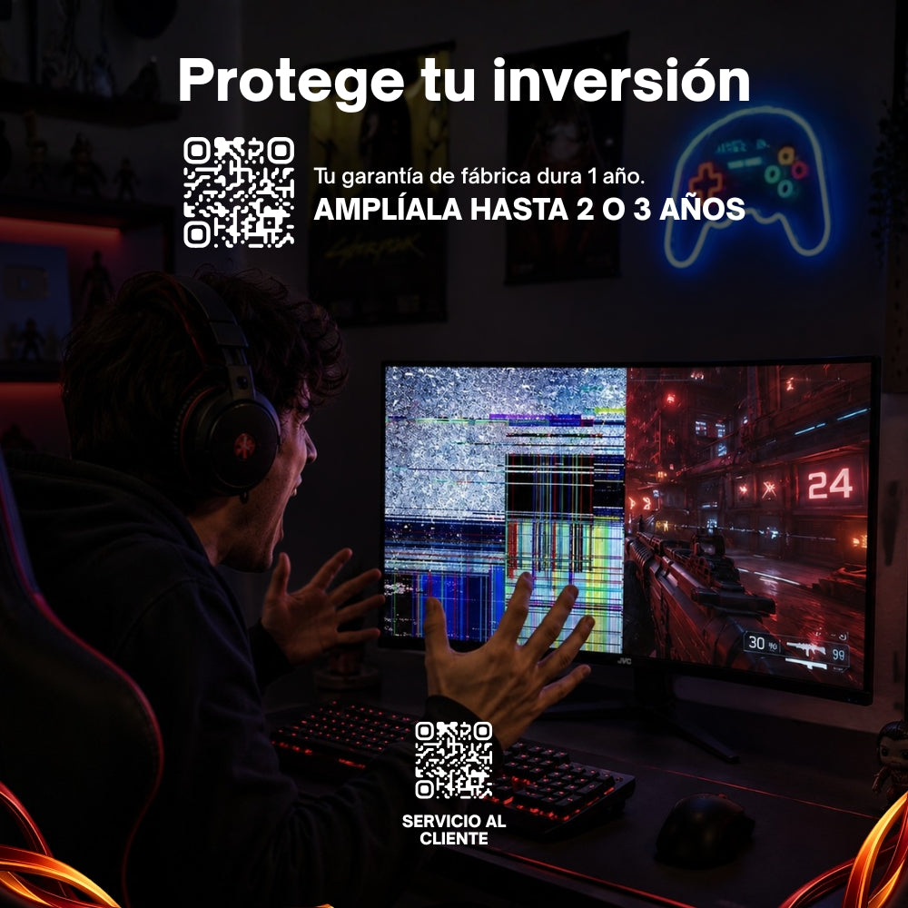 JVC Pack 2 Gaming Monitor 32 Pulgadas  Full HD LED 1920 x 1080 2 HDMI 1 DisplayPort Audio Out  Earphone Out Mismo Modelo SI32G