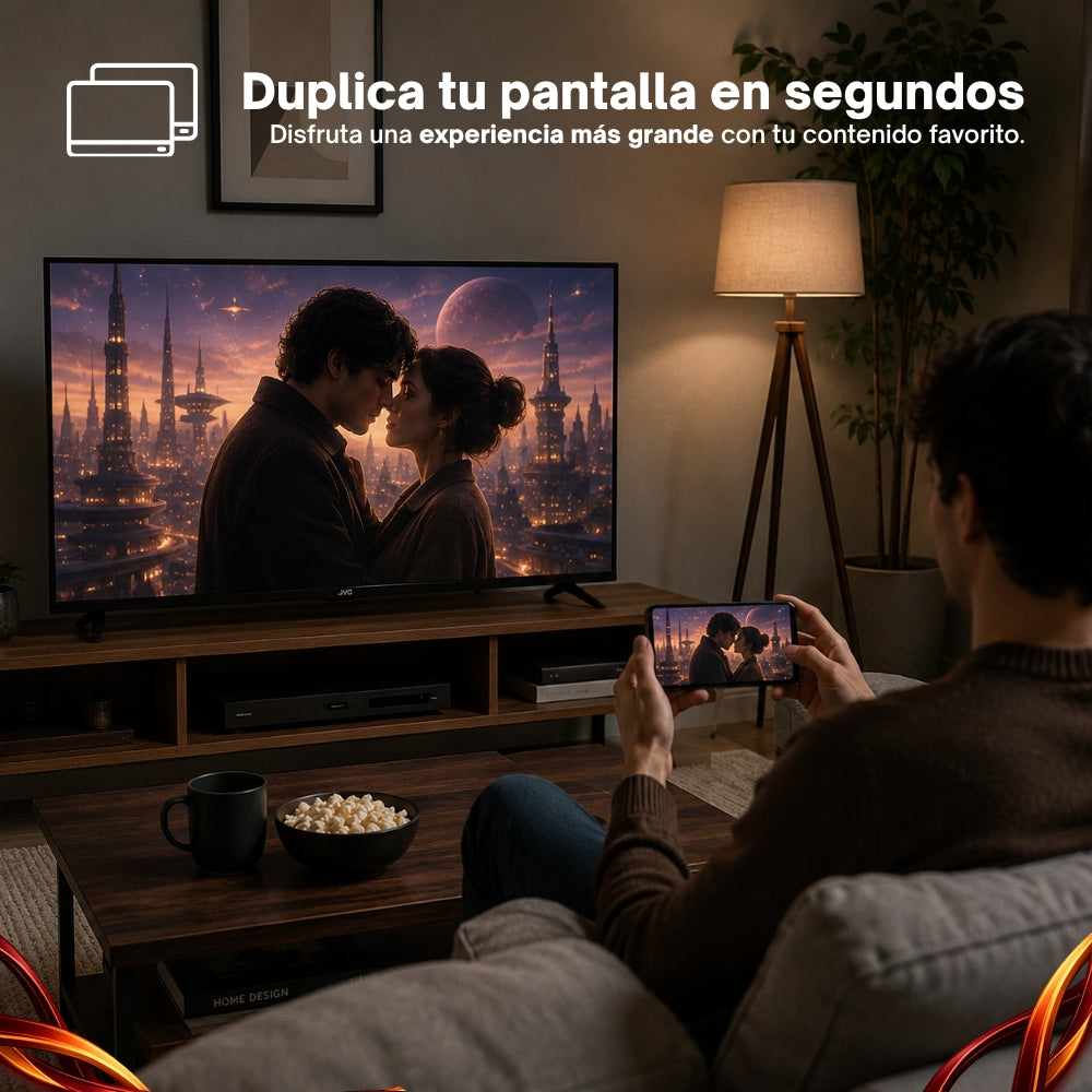 JVC Pantalla Smart TV 24 pulgadas HD LED Roku TV Dolby Audio WiFi HDMI USB Netflix YouTube Prime Video Modelo SI24R