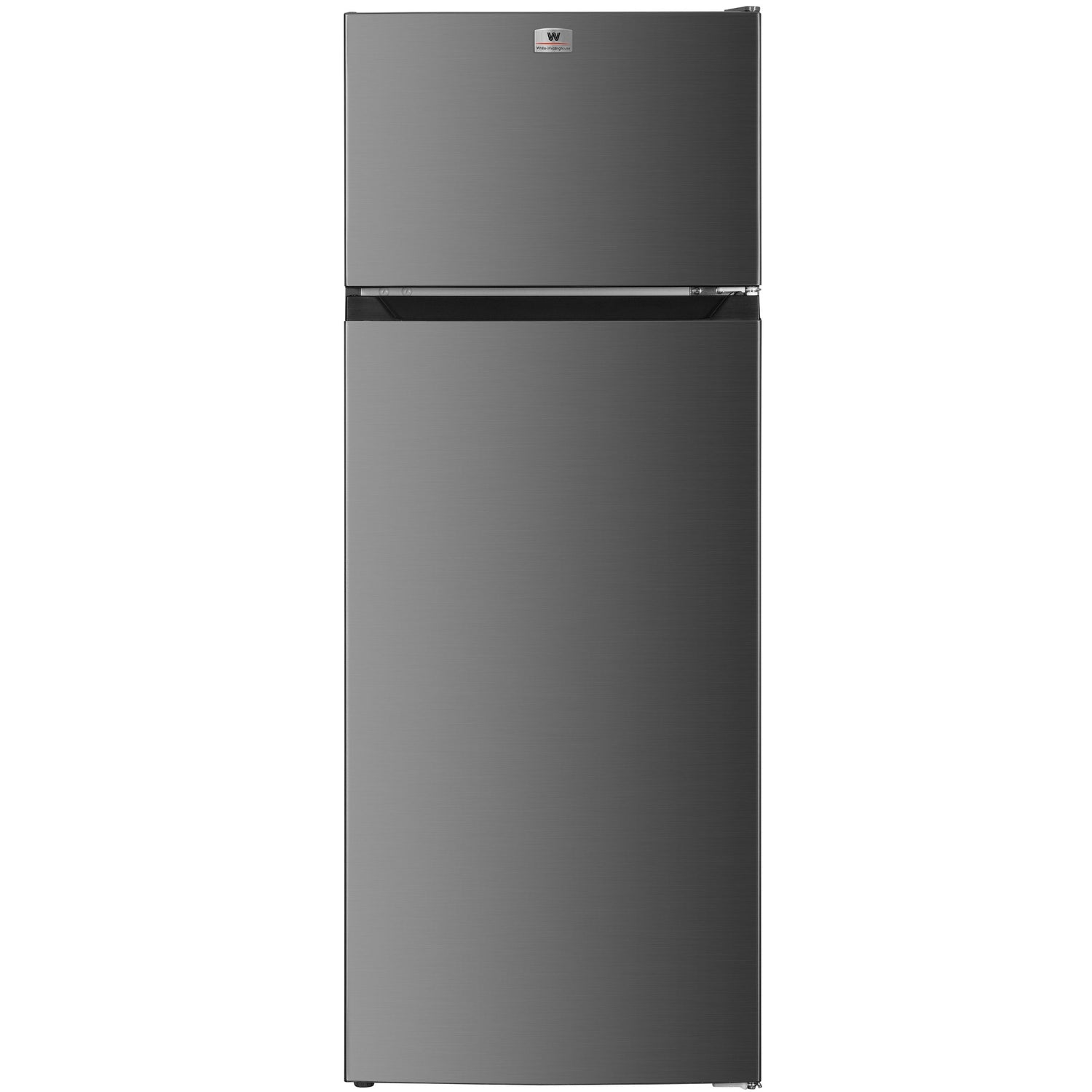 JVC Refrigerador Top Mount 7.3 Pies 206 Litros Despachador de Agua Congelador Superior Defrost Control Mecánico de Temperatura Charolas de Cristal Templado Acero Modelo JCR20673THS