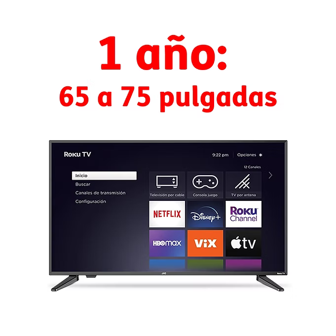 Garantía hasta 2 años - 65 a 75 pulgadas