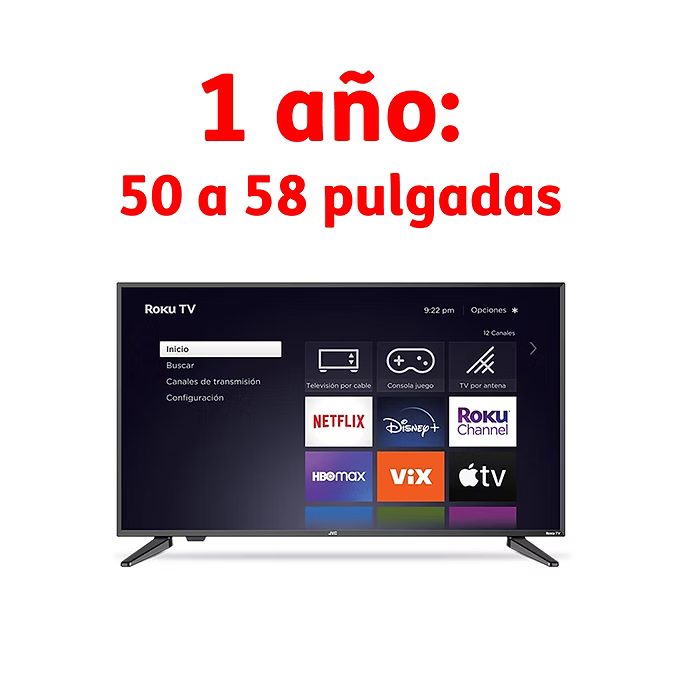 Garantía hasta 2 años - 50 a 60 pulgadas